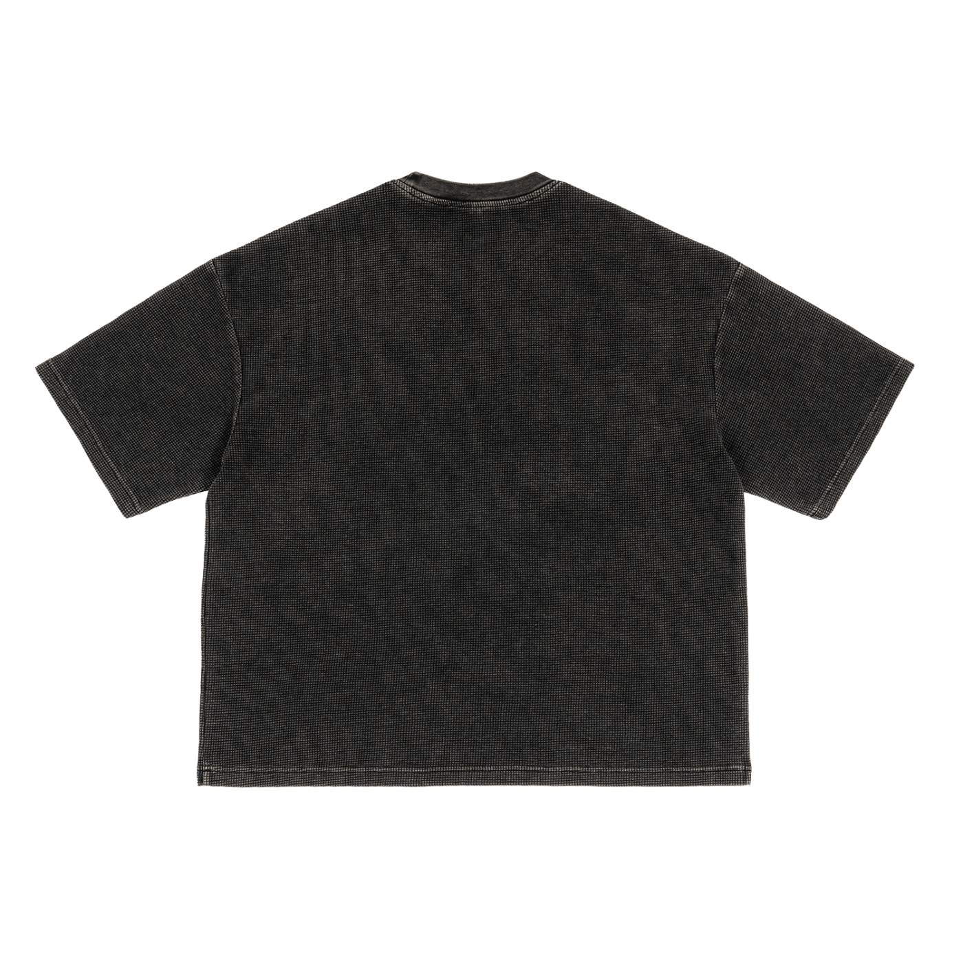 Waffle-Texture Washed Boxy T-Shirt - Lost Cause