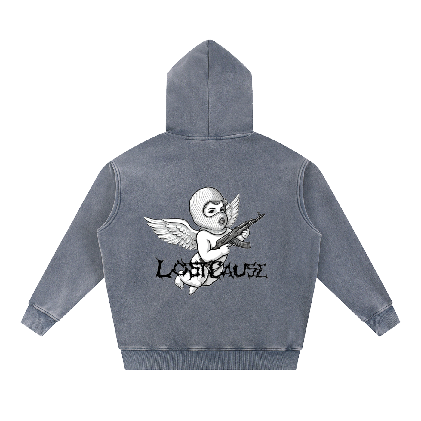 Snow Wash Fleece Oversize Hoodie - FALLEN