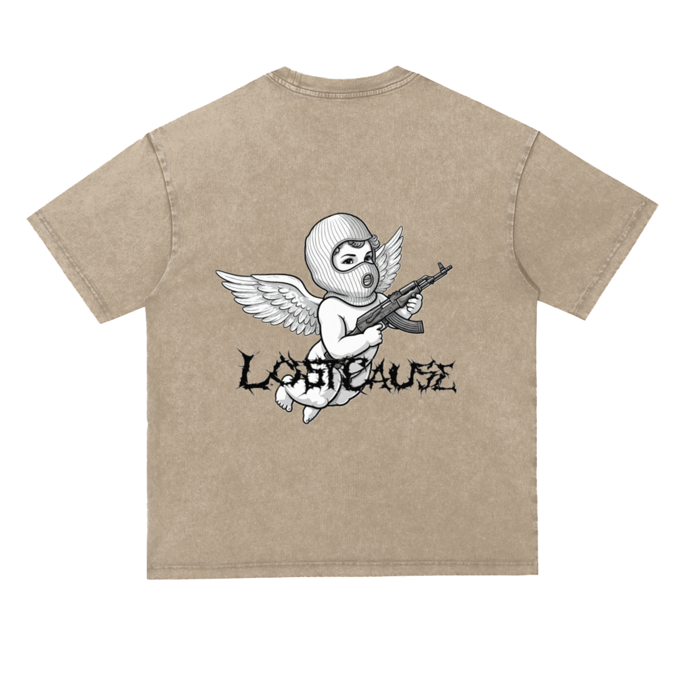 Snow Washed Heavyweight Oversize T-Shirt - FALLEN