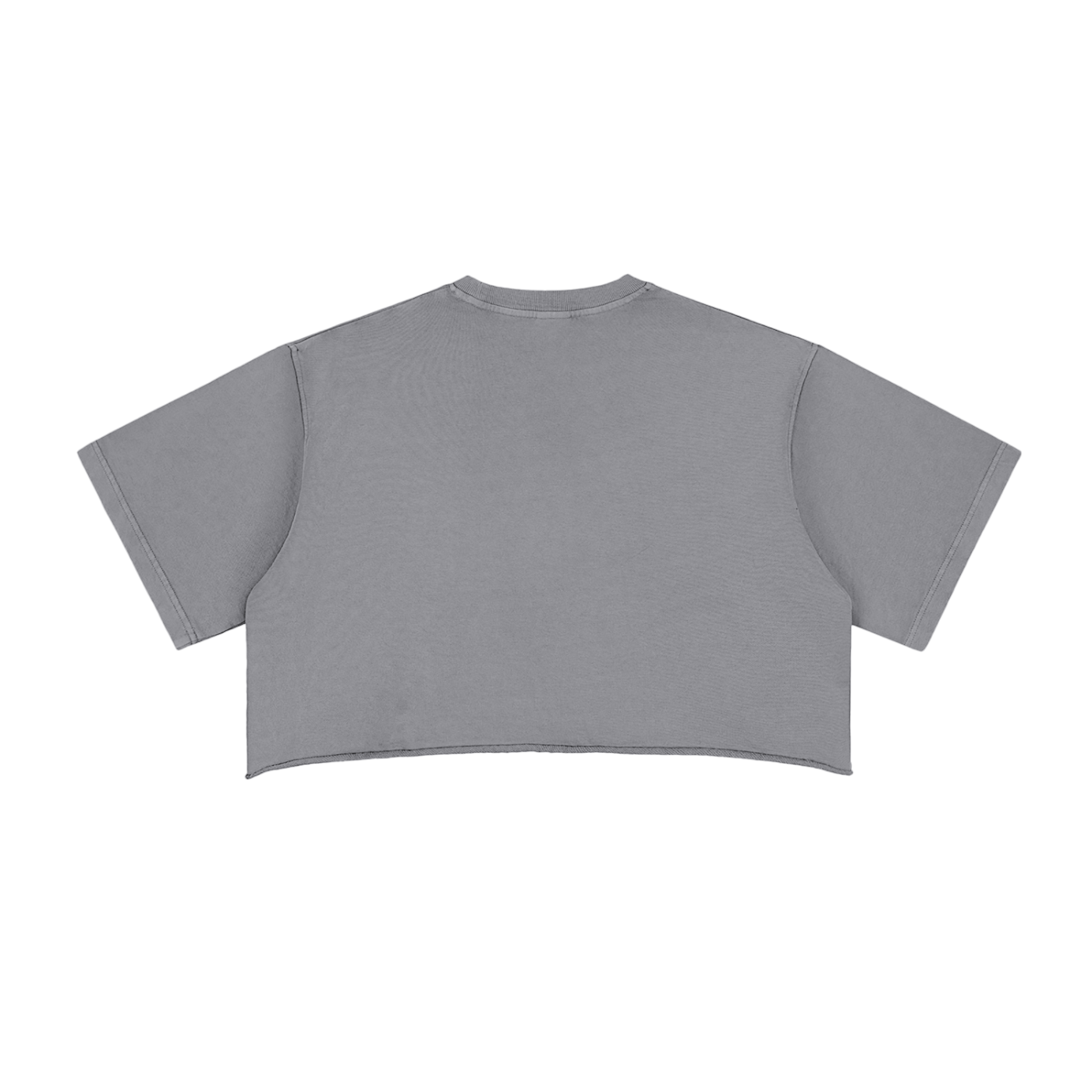 Snow Washed Raw Edge Crop Top - Lost Cause