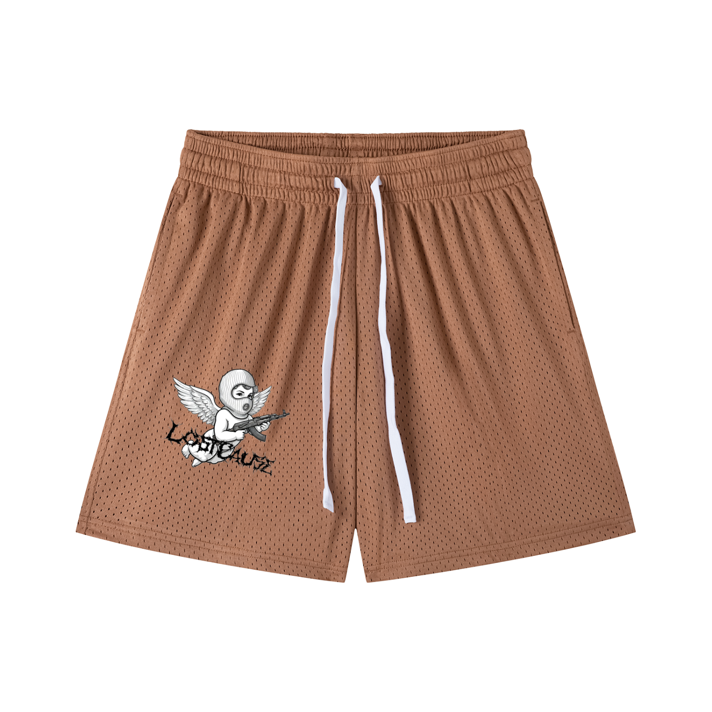 Mesh Drawstring Shorts - FALLEN