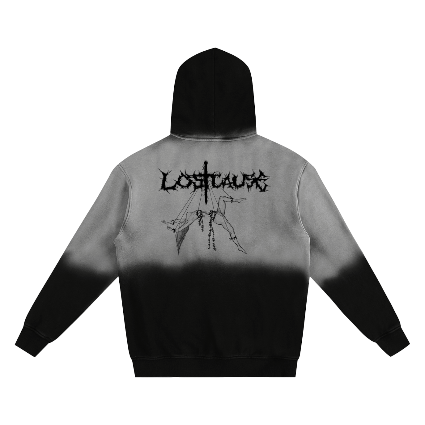 Sun Fade Hoodie - Roses N’ Thorns