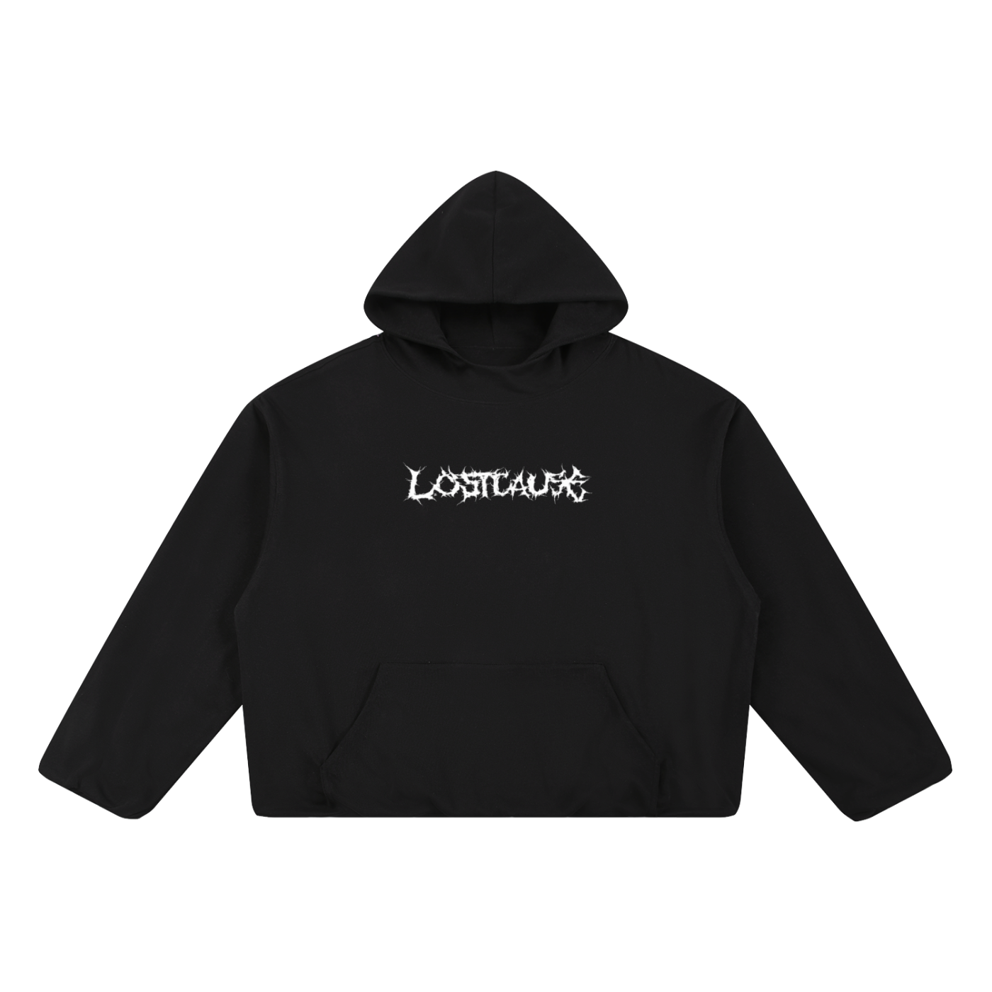 Boxy Gather-Hem Hoodie - CRYYBABY