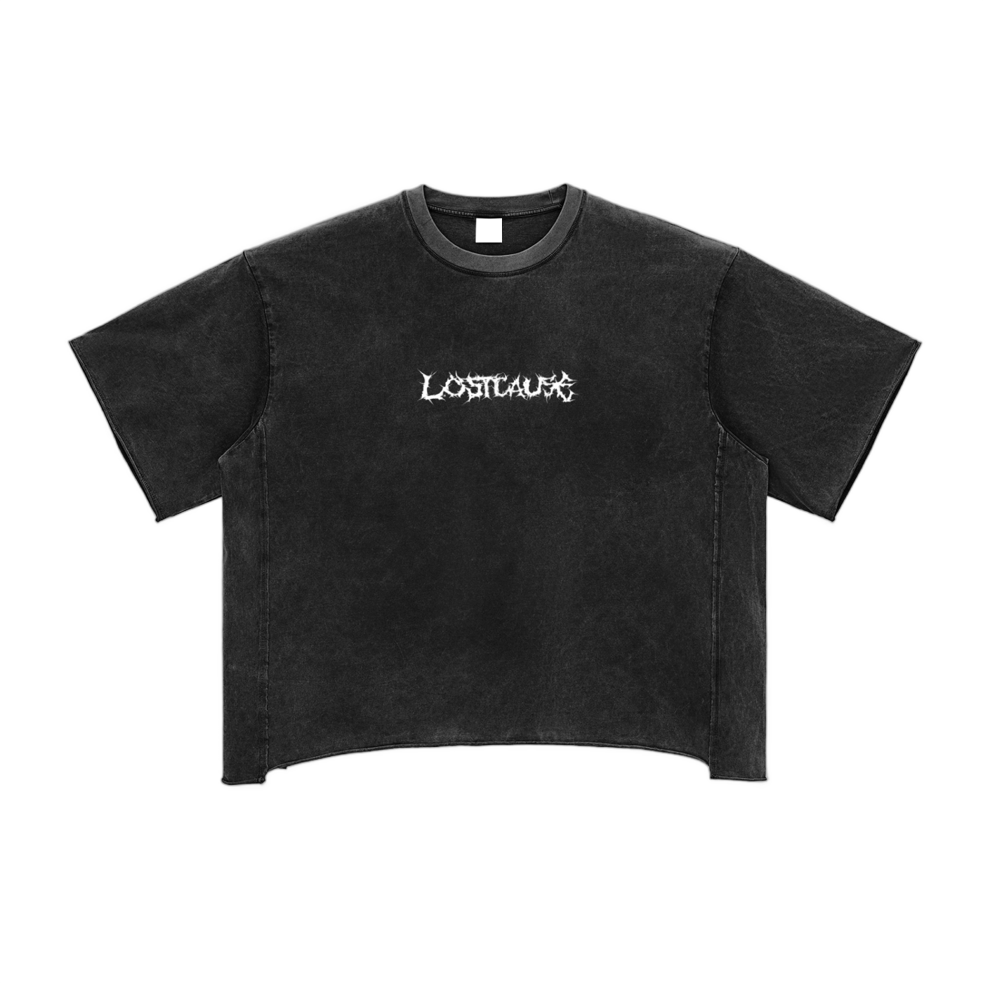Raw Edge Snow Washed Boxy T-Shirt
