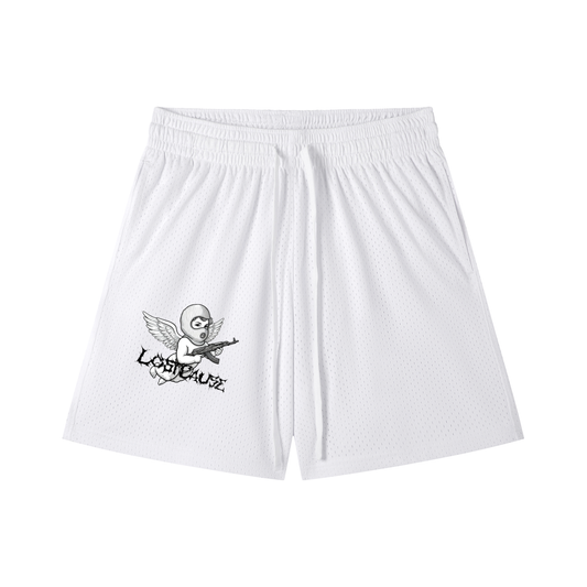 Mesh Drawstring Shorts - FALLEN