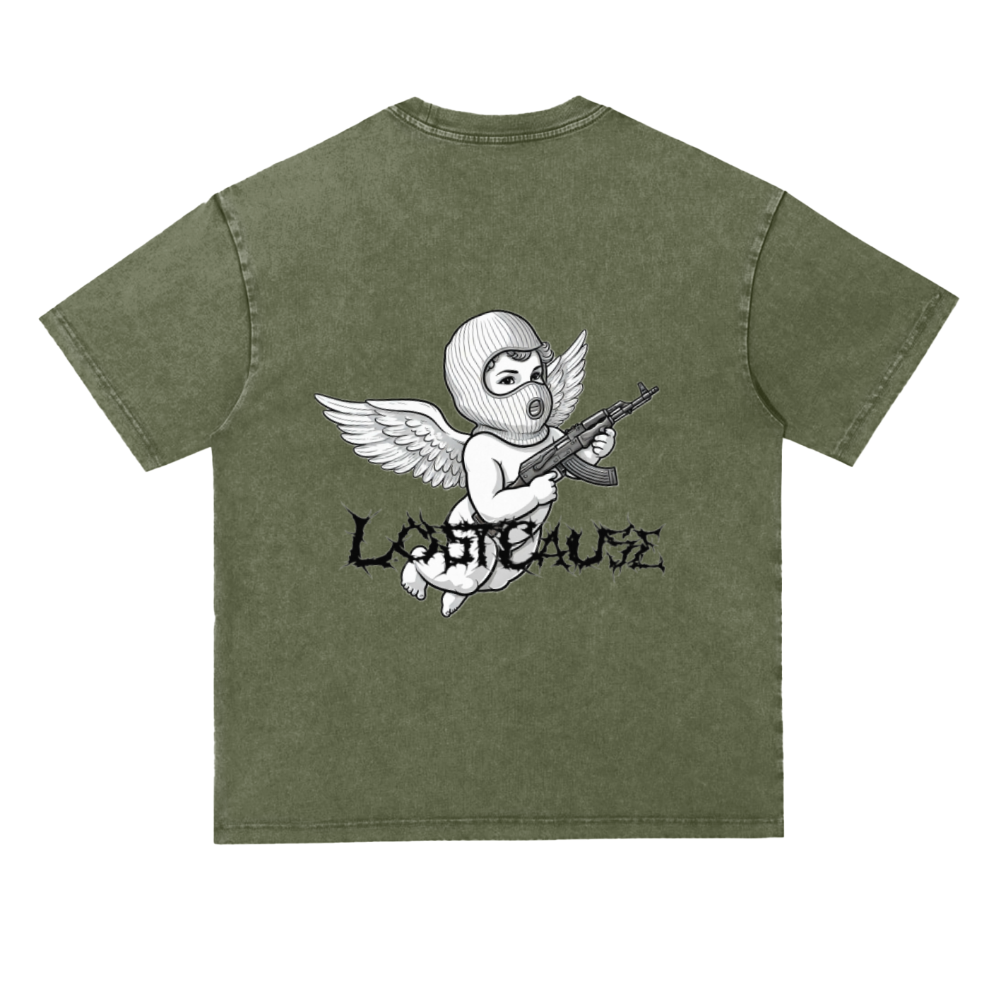 Snow Washed Heavyweight Oversize T-Shirt - FALLEN