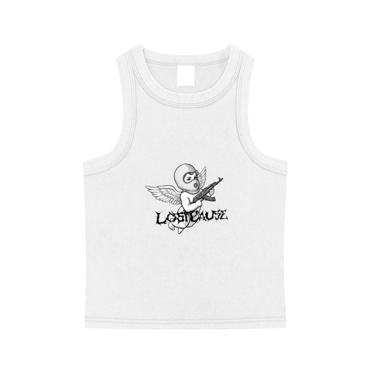 Snow Washed Tank Top - Fallen Angel
