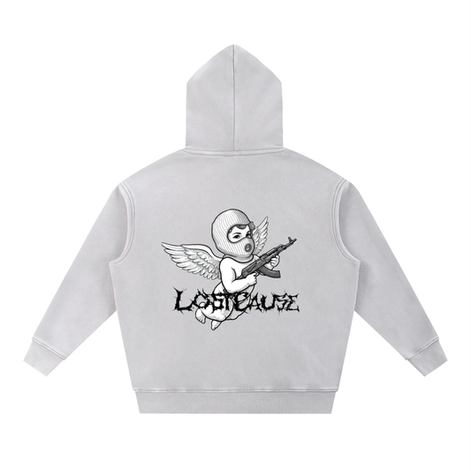 Snow Wash Fleece Oversize Hoodie - FALLEN