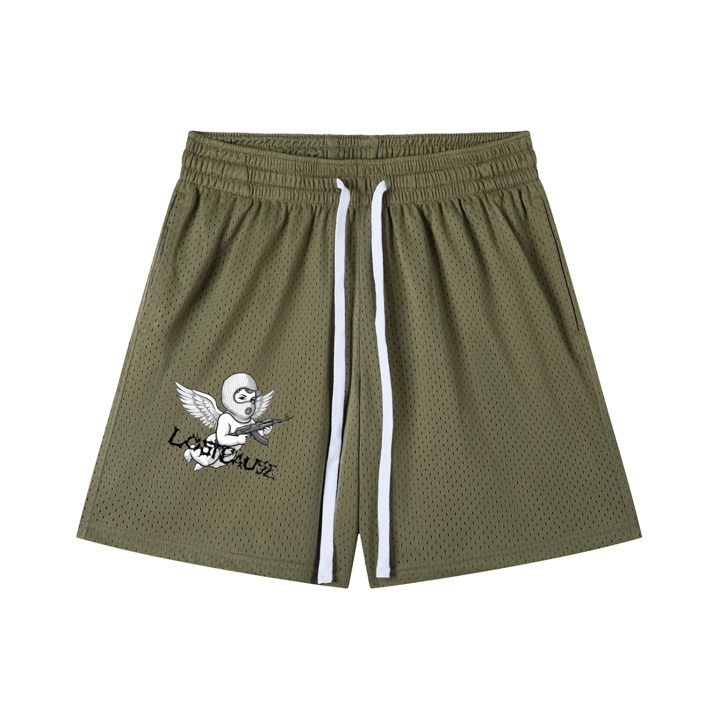 Mesh Drawstring Shorts - FALLEN