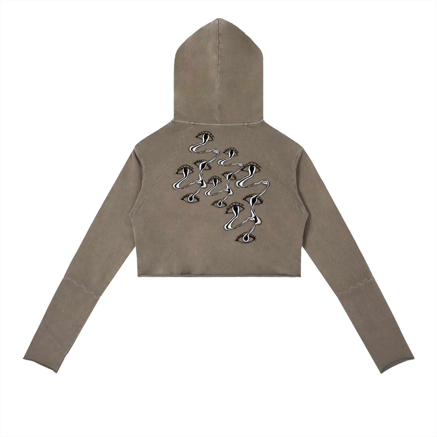 Vintage Washed Raw Edge Hoodie - DRIIP