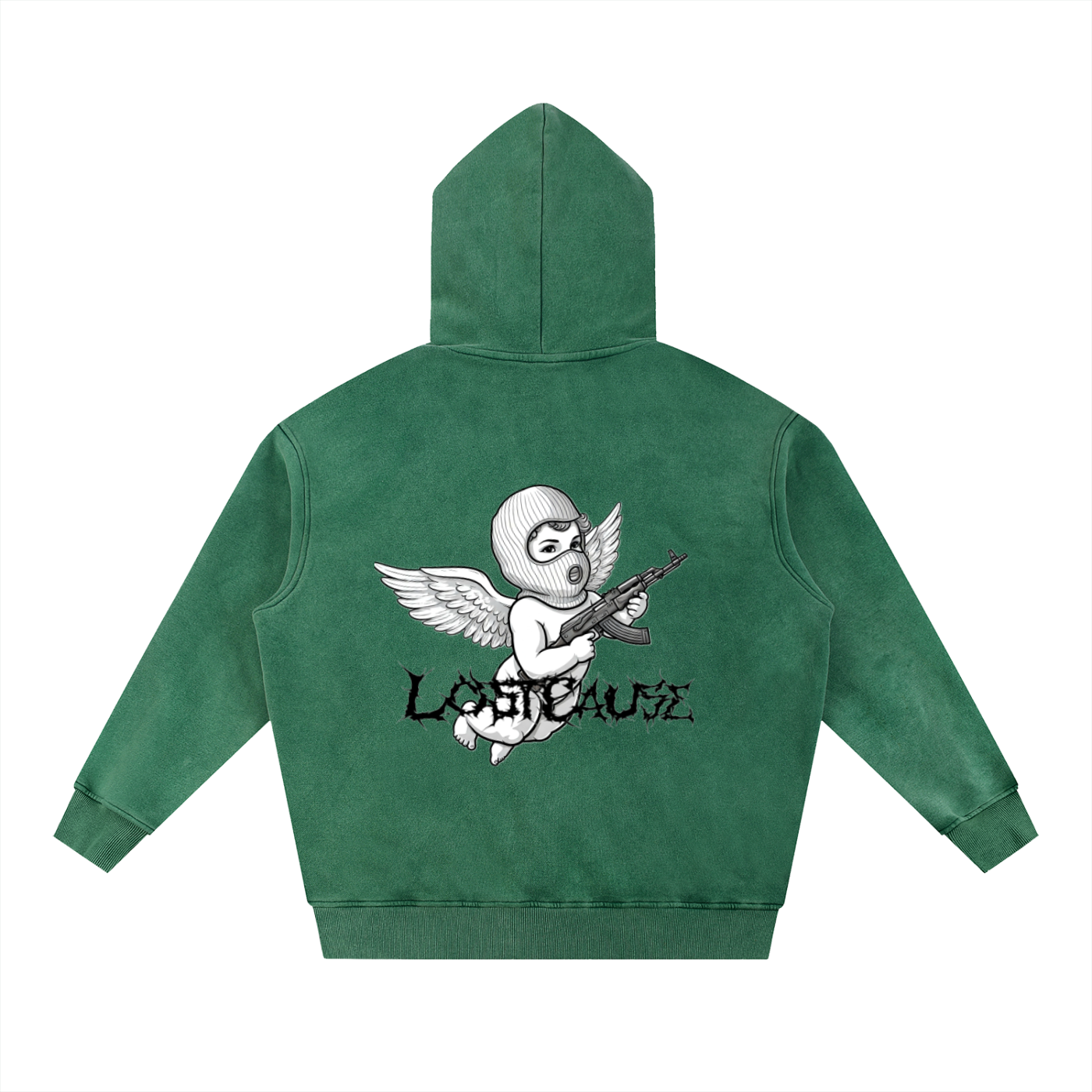 Snow Wash Fleece Oversize Hoodie - FALLEN