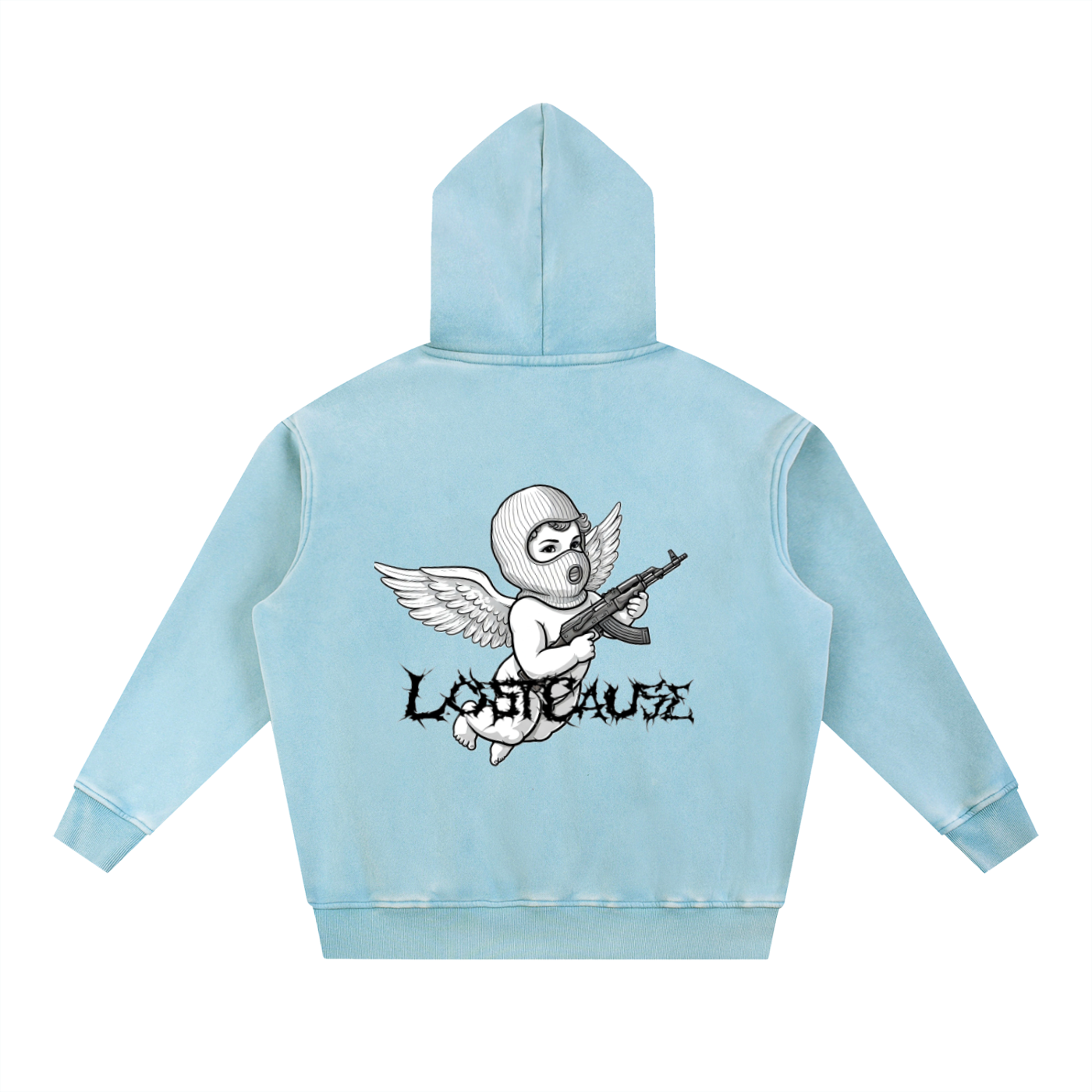 Snow Wash Fleece Oversize Hoodie - FALLEN