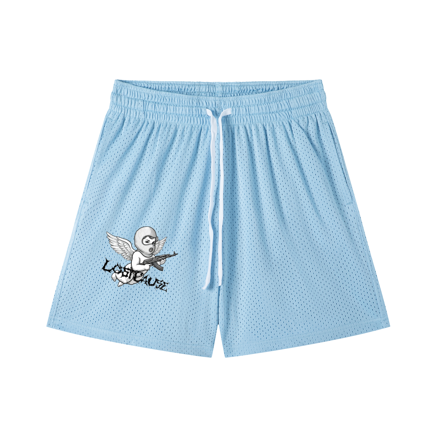 Mesh Drawstring Shorts - FALLEN