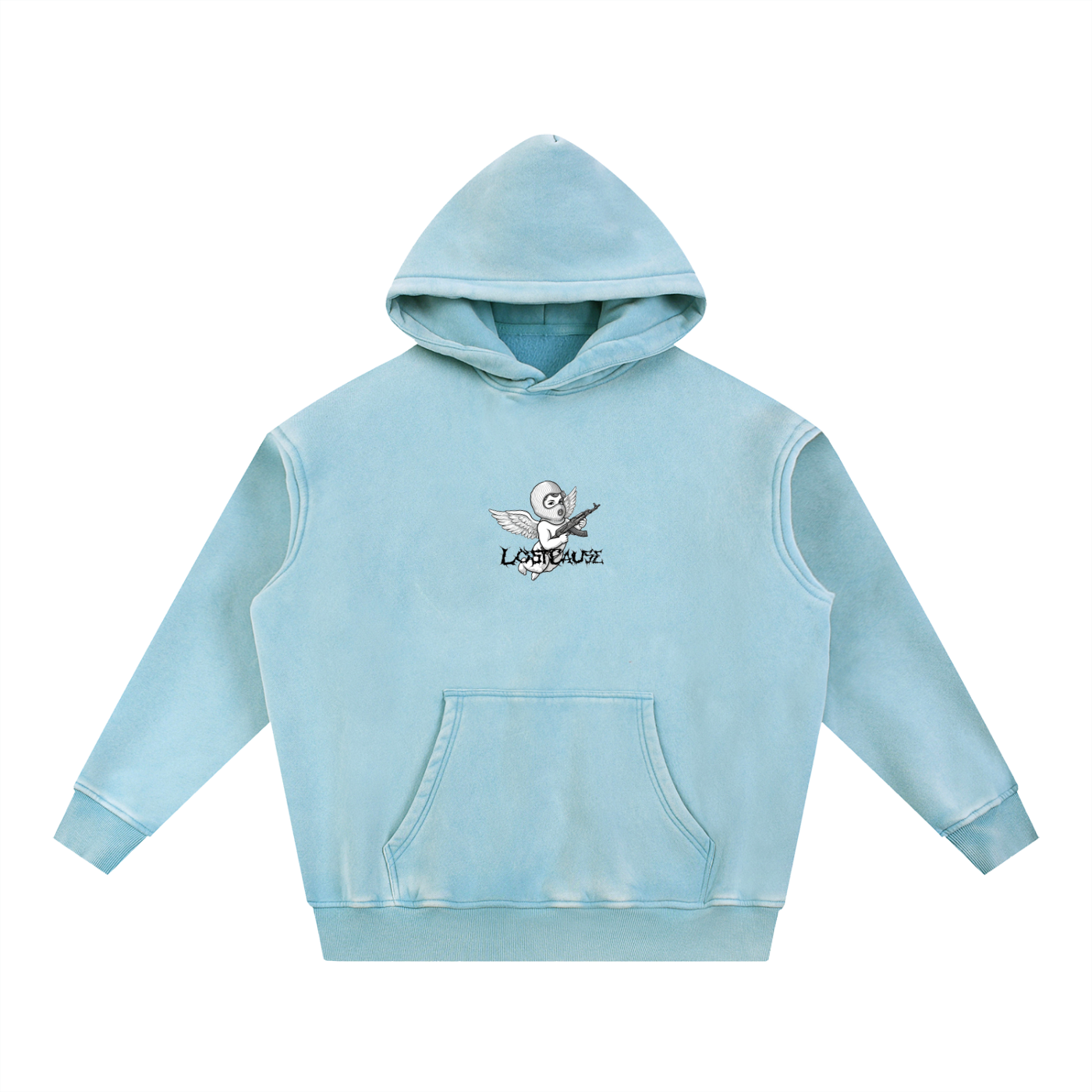 Snow Wash Fleece Oversize Hoodie - FALLEN